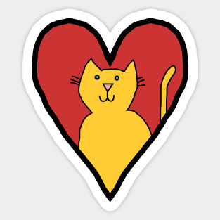 My Valentine Cat Sticker